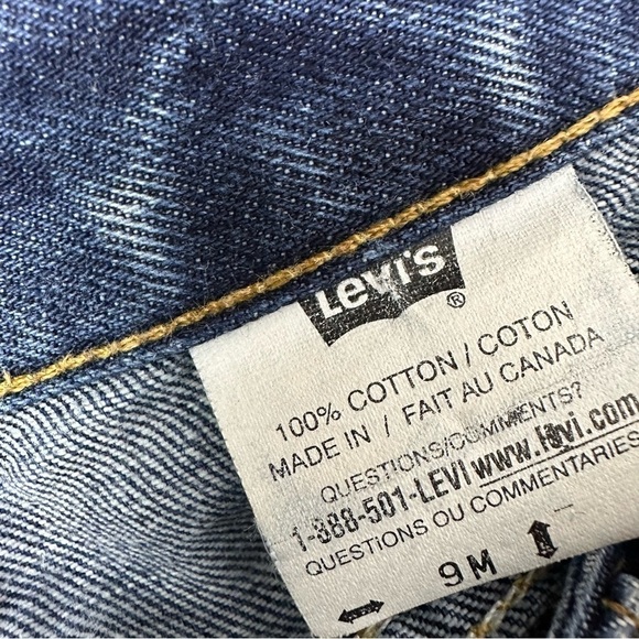 LEVI’S 592 Bootcut Dark Wash Zip Fly Five  Pocket Jeans 9M - Picture 6 of 7